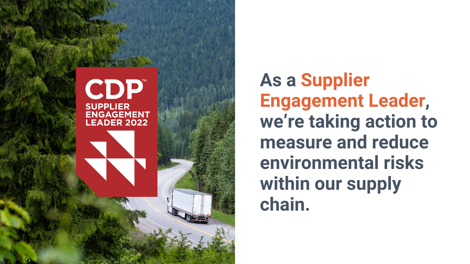 A logo of CDP as a Supplier Engagement Leader