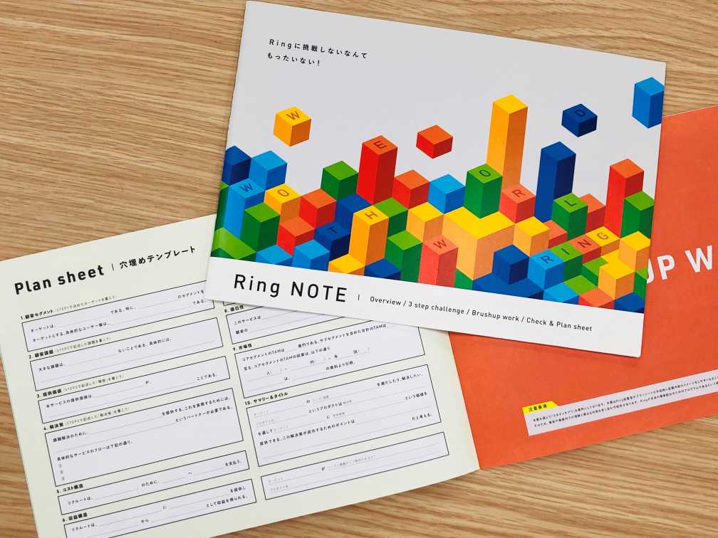 ”Ring NOTE,” distributed to employees for constructing business ideas