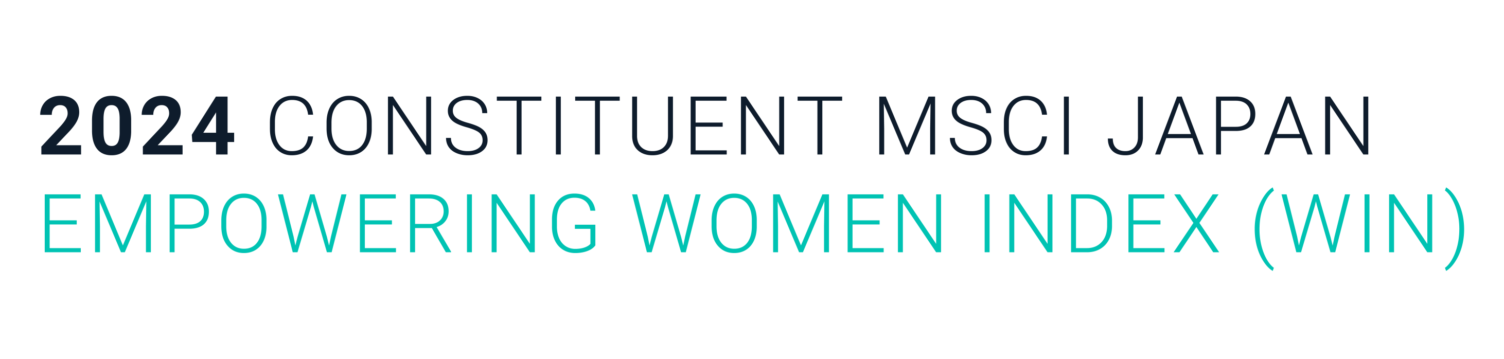 Logo showing Recruit Holdings is included in the 2024 MSCI Japan Empowering Women (WIN) Select Index.
