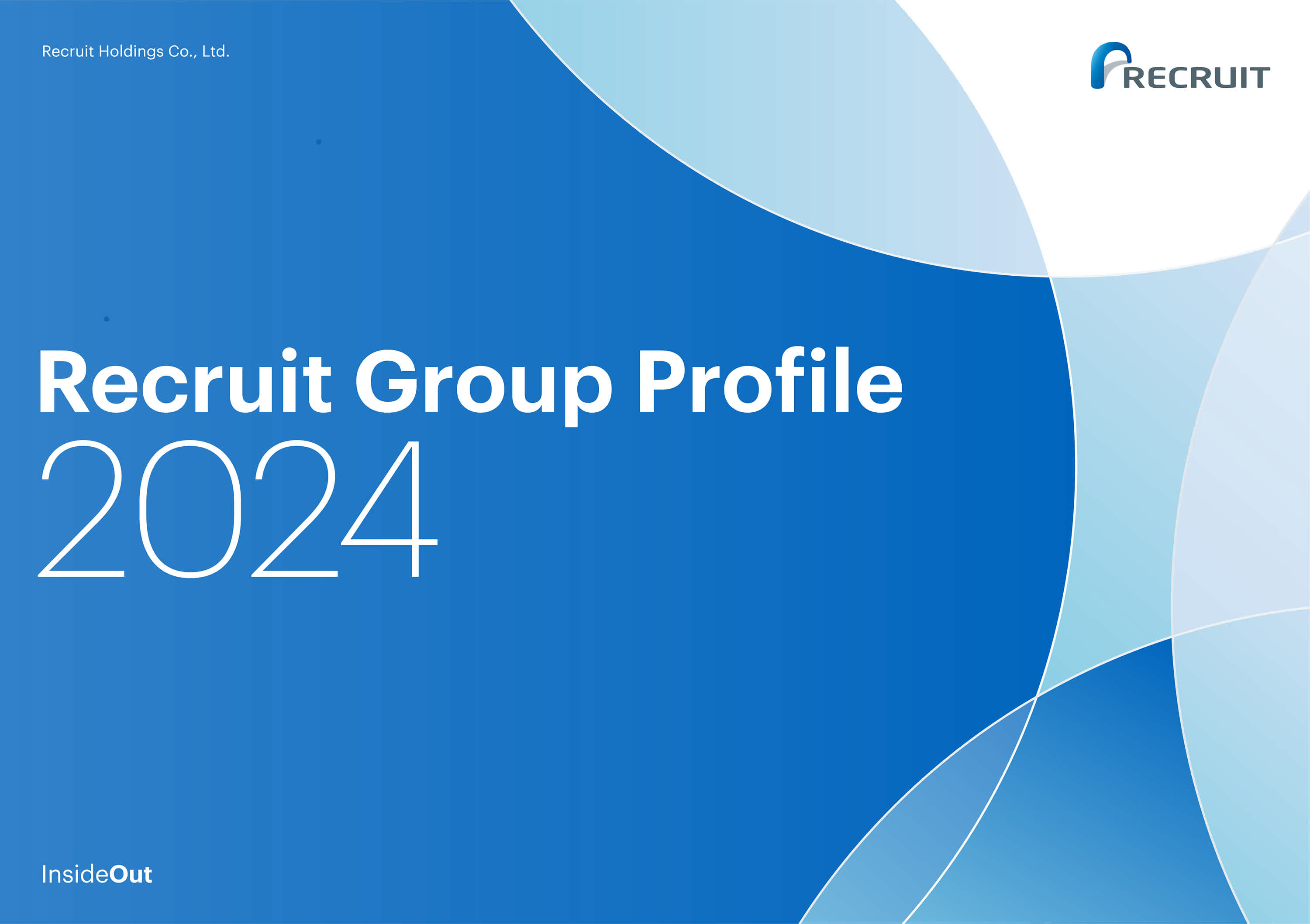 A cover of Recruit Group Profile 2024 Inside Out