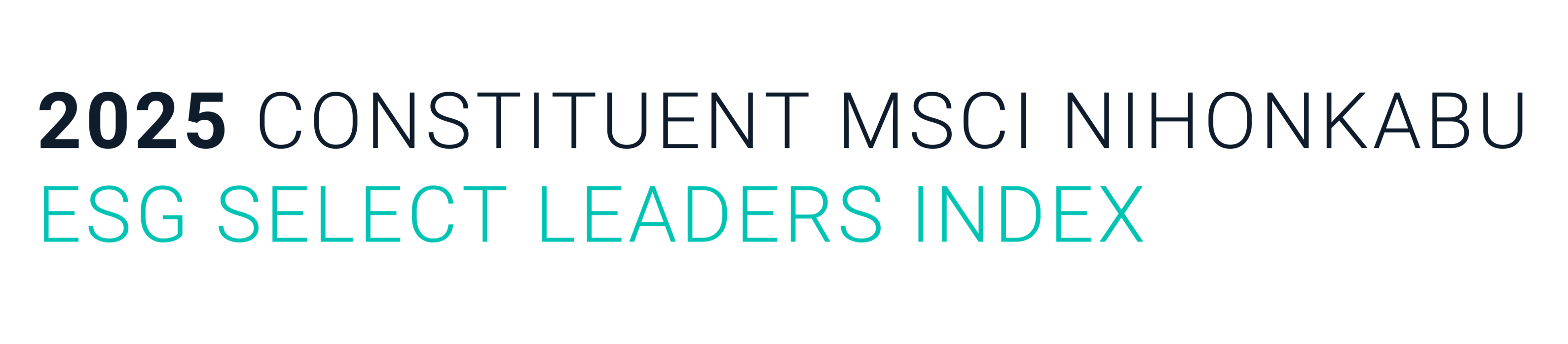 Logo showing that Recruit Holdings is included in the 2025 Constituent MSCI Nihonkabu ESG Select Leaders Index.