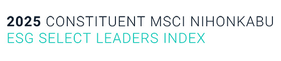 Logo showing that Recruit Holdings is included in the 2025 Constituent MSCI Nihonkabu ESG Select Leaders Index.