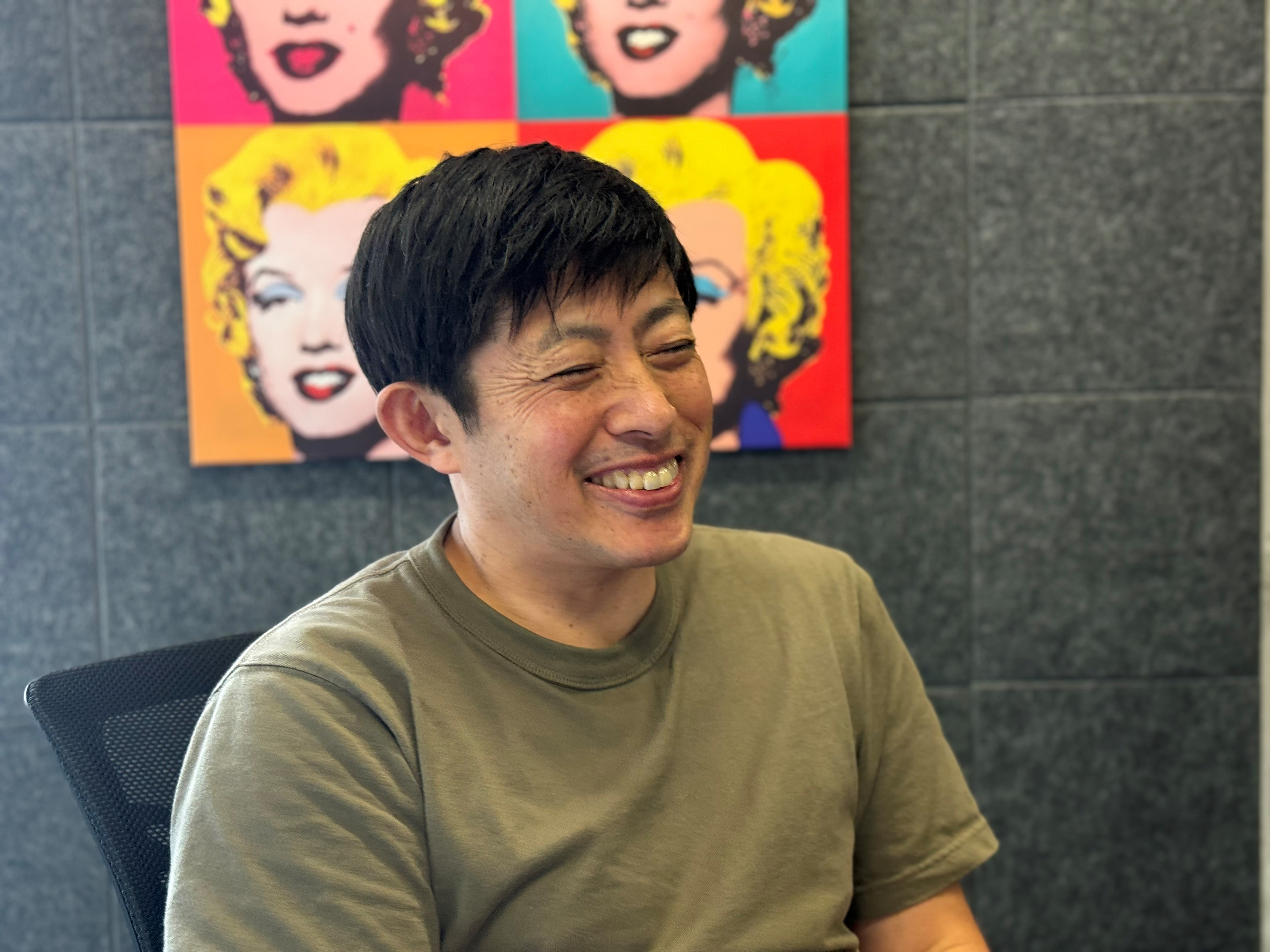 笑顔の田瀬和夫氏