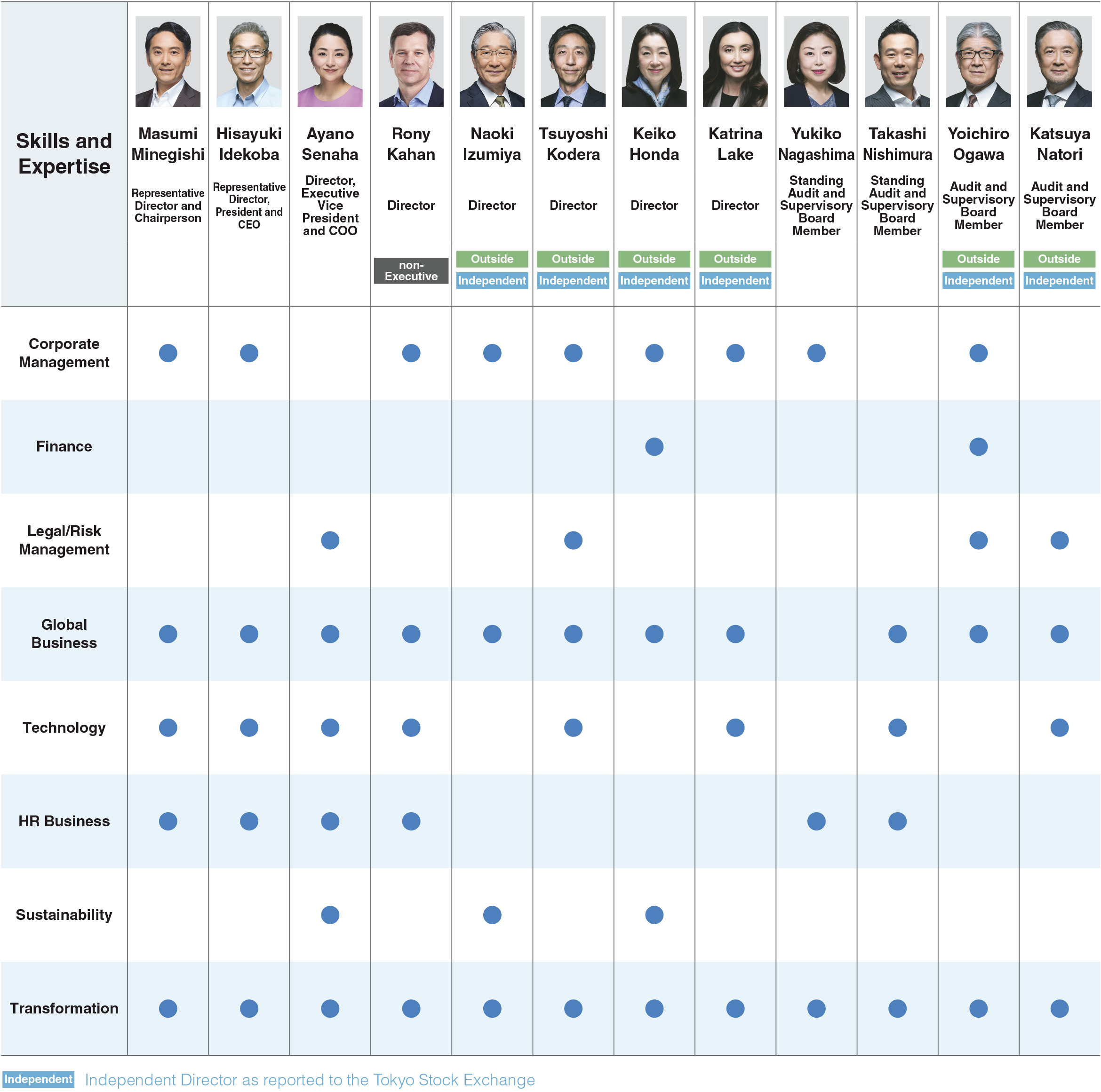 The Skill Matrix of Board of Directors