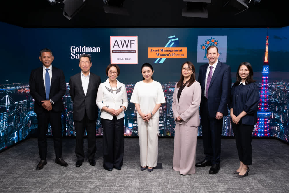 Sena with other panel members and organizers