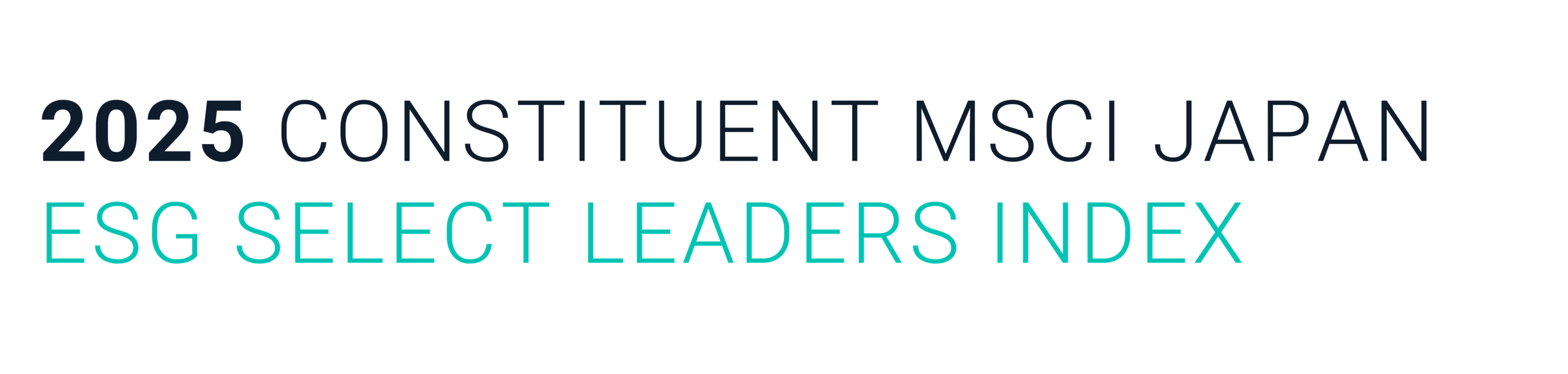 Logo showing that Recruit Holdings is included in the 2025 Constituent MSCI Nihonkabu ESG Select Leaders Index.