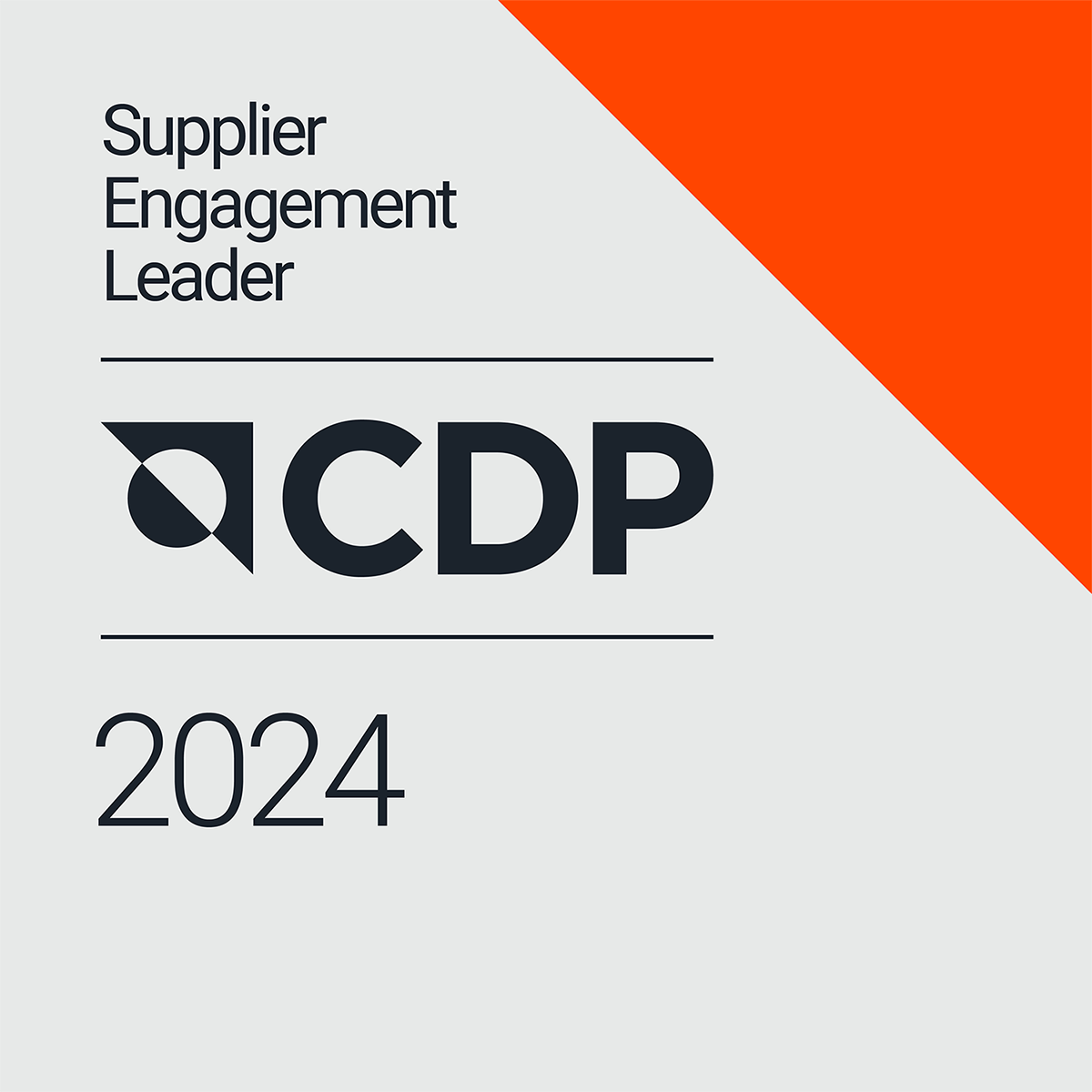Logo showing Recruit Holdings was recognized by CDP as a 2024 Supplier Engagement Leader.